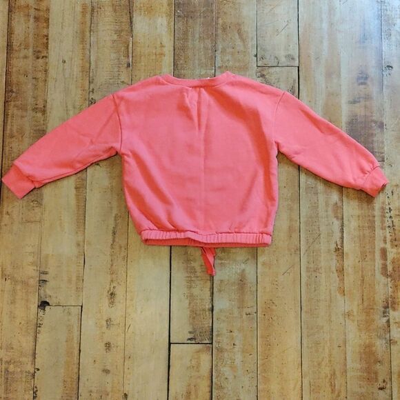 Guess Sweatshirt size 4 Coral Sweatshirt Cotton Fall gold Accents - Picture 5 of 5